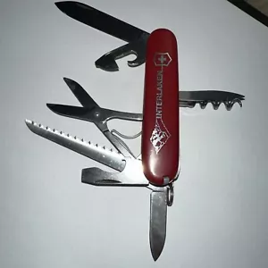 Vintage Victorinox Huntsman '76-'84 Schweizer Taschenmesser ""INTERLAKEN"" auf Waage - Bild 1 von 16