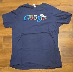 Google Logo Army Navy Air Force Diversity T-shirt Size Large Navy - Picture 1 of 6