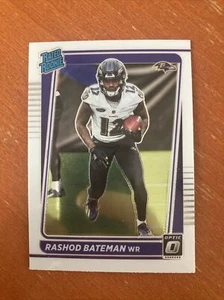 Rashod Bateman Rated Rookie 2021 Panini Donruss Optic #210 RAVENS NFL - Bild 1 von 2
