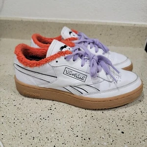 Reebok Club C Revenge TOM AND JERRY DROOPY White Mens Classic SHOES 6.5 - Picture 1 of 11