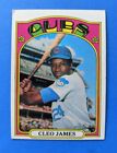 1972 Topps - Cleo James #117 - Chicago Cubs - GREEN Letters Variation