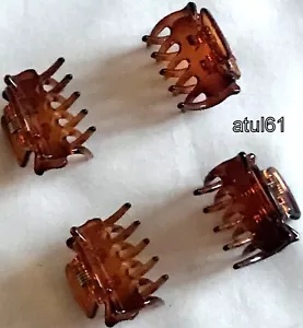 Mini Hair Claw Clamps~hair Clips~hair Grips 4 Brown Small 3cm  Accessories - Picture 1 of 8