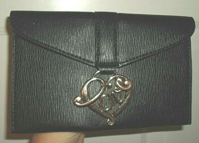 Bolso sin asas Love Moschino sobre negro tono plateado Love LOGO imitación cuero VEGANO Foto 1 de 4