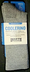 Calcetines Duluth Coolerino de peso medio para hombre L (9,5-12) gris jaspeado - Imagen 1 de 2