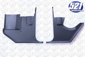 Kick Panels Fits 70 71 72 73 74 Challenger Barracuda Cuda Mopar Nice Grain Black - Picture 1 of 4