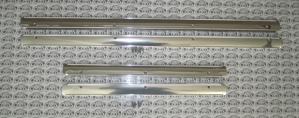 Placas de umbral de puerta Buick & Oldsmobile 1955-1956 (juego) placas escalonadas | aluminio Foto 1 de 1