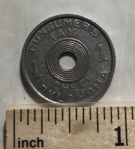 Consumer's Tax Check Oklahoma Token (A) - Picture 1 of 2