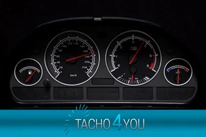 Tachoscheiben für BMW Tacho E39 Benzin od Diesel M5 Carbon 3072 Tachoscheibe X5 - Picture 1 of 1