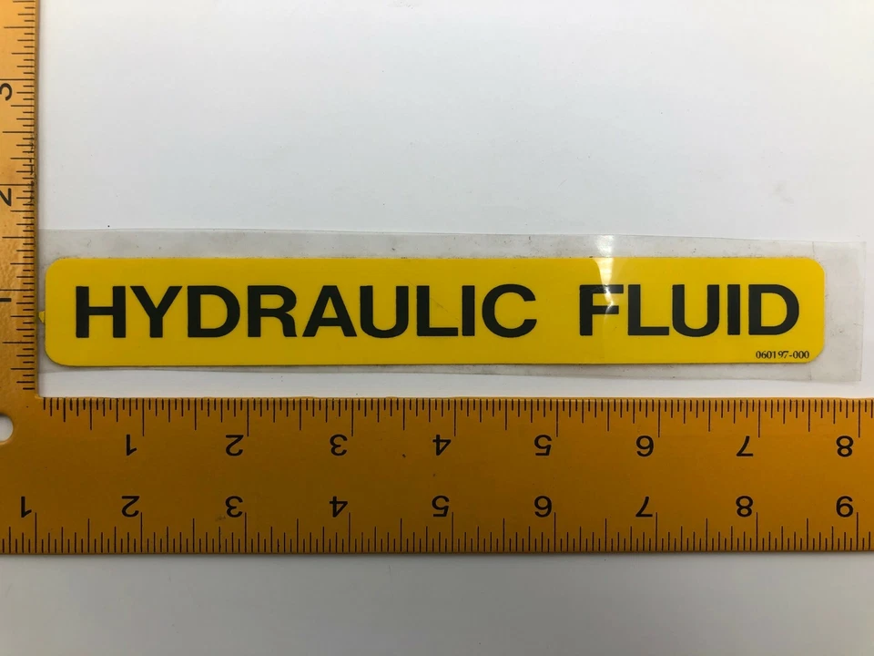 060197-000 Etiqueta de snorkel (fluido hidráulico), 060197000 SK-28170911A Foto 1 de 1