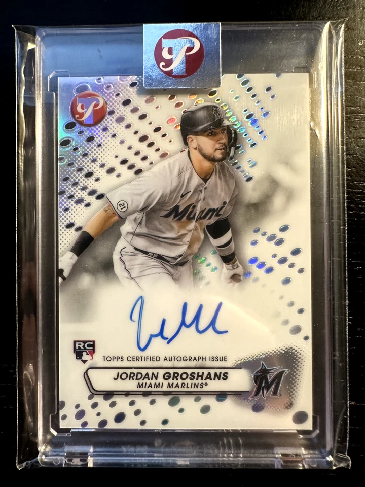 2023 Topps Pristine Autograph Jordan Groshans #PA-JG Miami Marlins RC - Image 1 of 2