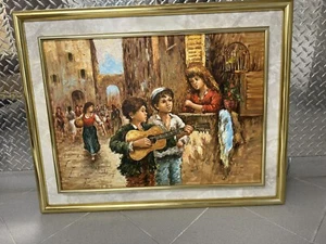 Original Oil Painting Canvas - Nino Salvadori Esposito - Italian Signed - Picture 1 of 7