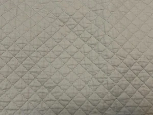 Ralph Lauren ONE King Argyle Quilted Pillow Sham Beige 100% Cotton 38 x 33 in - Picture 1 of 7