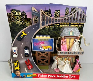 Vintage 1997 McDonalds Barbie Princess & Hot Wheels Happy Meal Display - Picture 1 of 8
