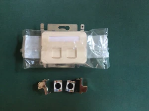 Niko pr 20 prise double Rj45 Cat. 6 STP, contactdoos 2x Rj45 STP cat 6 - Afbeelding 1 van 3