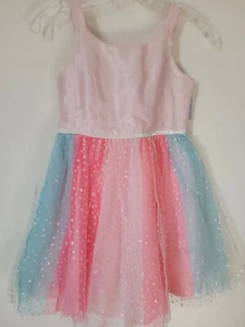 Cat & Jack Girls Size M (7/8) Multi Pink Tulle Easter Sparkle Dress NWT - Picture 1 of 4