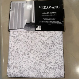 VERA WANG 1pc SHOWER CURTAIN "LAVENDER SPARKLES" 72x72 bnip BEAUTIFUL - Picture 1 of 8