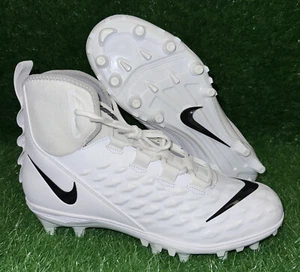 Nike Force Savage Varsity 2 White Black Football Cleats Size 10.5 AQ8155-100 New - Picture 1 of 6