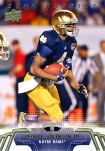 UPPER-DECK George Atkinson III RC BROWNS RAIDERS Notre Dame FIGHTING-IRISH - Picture 1 of 1