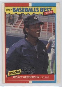 1987 Fleer Baseball's Best Sluggers vs Pitchers Box Set Rickey Henderson #18 HOF
