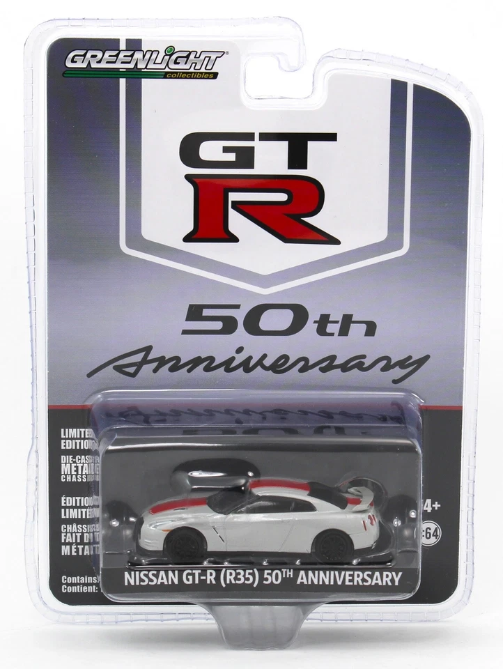 Luz verde 1:64 *SERIE ANIVERSARIO 13* blanco perla Nissan GT-R 2016 (R-35) NUEVO EN PAQUETE Foto 1 de 1