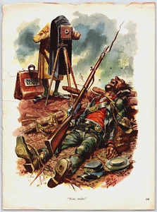 Print AD Vtg Jack Davis Mathew Brady Art Print Civil War Photographer 8.5"x11" - Picture 1 of 1