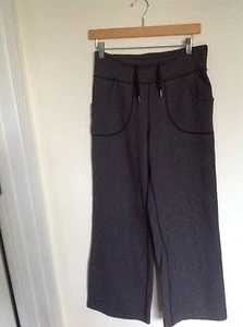 Pantalone Lululemon taglia 4 ancora grigio cordoncino gamba larga - Foto 1 di 5