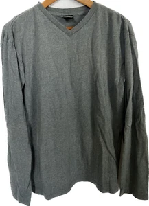 American Outpost Mens Heavyweight Long Sleeve Shirt Sweater Cotton Gray Small - Picture 1 of 5