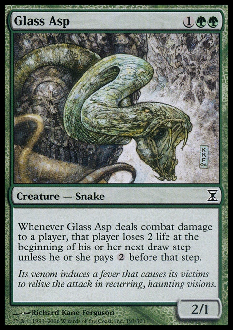MTG - Glass Asp - Foil - Time Spiral - NM, English Magic FLAT RATE SHIP - Image 1 of 1