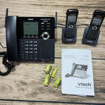 VTech Business Office Phone System AM18447 Main Console & 2 Extra Handsets - Image 1 of 4