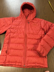 The North Face 550 piumino d’oca puffer jacket full zip rosso con cappuccio uomo small - Foto 1 di 24