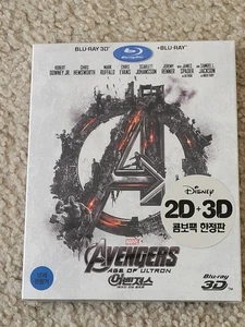 Avengers: Age of Ultron 3D South Korea (Blu-ray 3D + Blu-ray) w/ Slipcover NEW - Picture 1 of 3