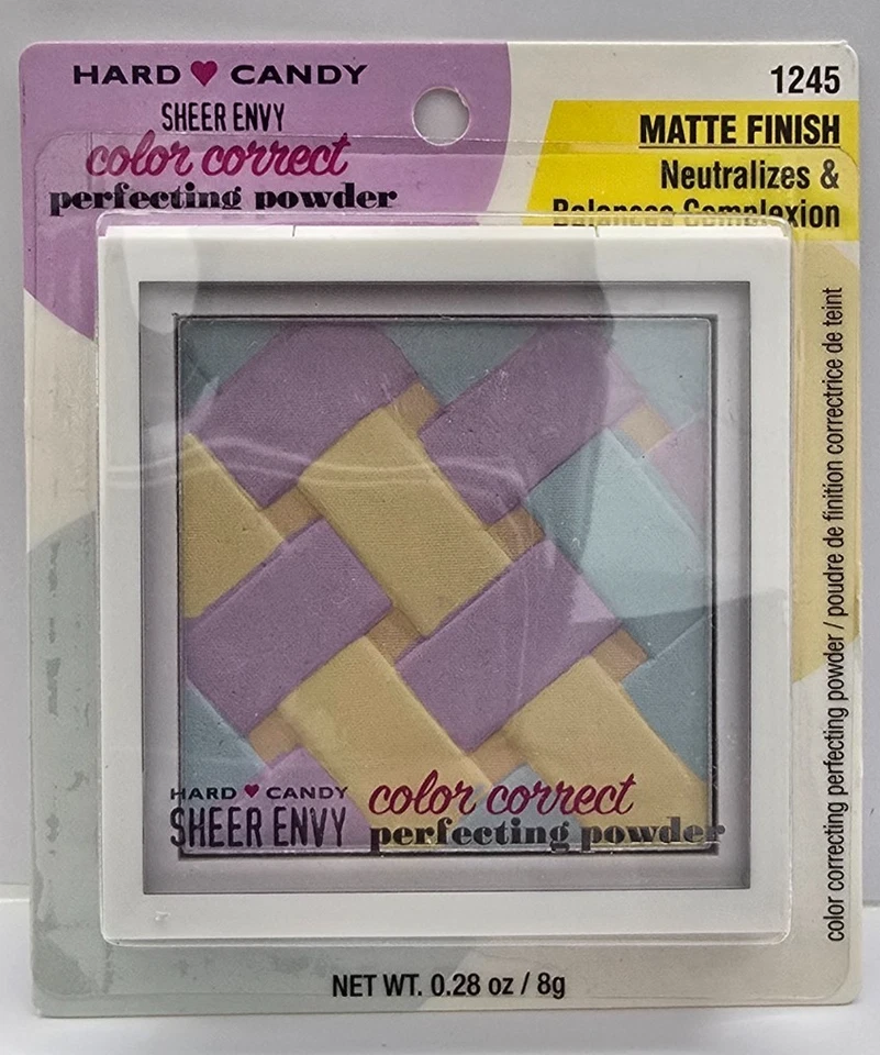 Hard Candy Sheer Envy Color Correct Perfecting Powder, 1245 Matte Finish Sealed - Image 1 of 2