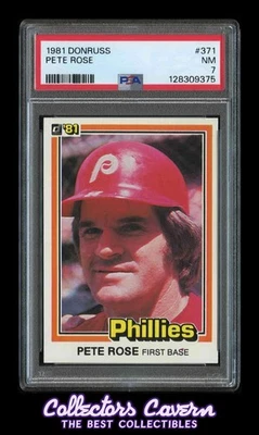 Donruss #371 Pete Rose 1981 PSA 7 (nuevo) Foto 1 de 2