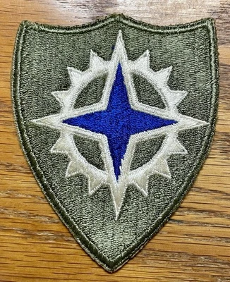 PARCHE ORIGINAL DE LA SEGUNDA GUERRA MUNDIAL - 16º CUERPO DEL EJÉRCITO DE LOS ESTADOS UNIDOS BORDE CORTADO - SIN FRONTERA - RARO Foto 1 de 2