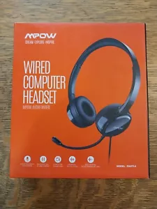 MPOW USB Wired Computer Headset - Noise Reduction, USB PA071A brand new - Picture 1 of 3