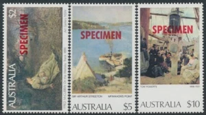AUSTRALIA - 1983 $2 to $10 Paintings o/p SPECIMEN, MNH – SG # 567s+567as+778s - Picture 1 of 1