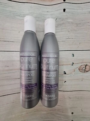 2 PACK MATIZADOR PURE PLATINUM LOQUAY PRIMER Color Gloss Shampoo Cabello Tenido - Image 1 of 2