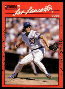 1990 Donruss 628 Les Lancaster Chicago Cubs Baseball Card - Picture 1 of 2