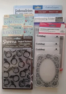 Prägefolder Konvolut x10 Crafters Comp Sheena Douglass Couture Cuttlebug - Bild 1 von 15