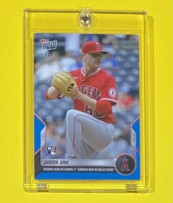 2022 MLB Topps Now Janson Junk Rookie BLUE PARALLEL /49 SSP Angels #602 RC 🔥 - Image 1 of 3