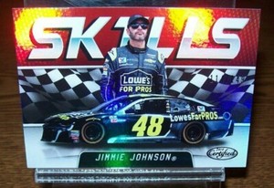 JIMMIE JOHNSON S18 2018 PANINI CERTIFIED RACING SKILLS CARD 114/149 MADE