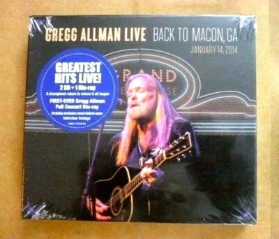 Gregg Allman Live: Back To Macon,Ga [2CD/Blu-Ray] [Digipak] Gregg Allman Neu - Bild 1 von 4