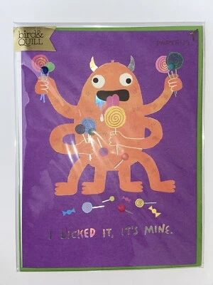 Papyrus Bird & Quill Halloween Greeting Card - Candy Monster - Image 1 of 2