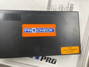 PRO-CHECK 0-6 " RANGE MECHANICAL DIGITAL READING DEPTH MIRCOMETER 615-91134 - Picture 1 of 2