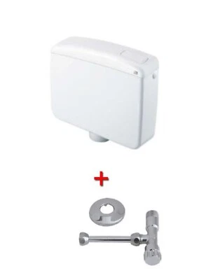 Cassetta Esterna Wc Singolo Scarico Zaino Londra Bianca per Bagno con Accessori - Immagine 1 di 4