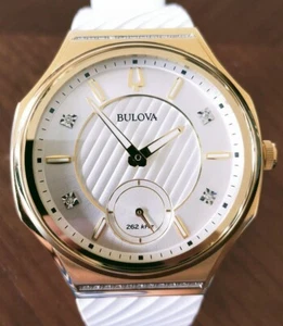 Bulova CURV NR40 Quartz Watch 40.5mm Case Sapphire Glass New Battery Replaced - Picture 1 of 9