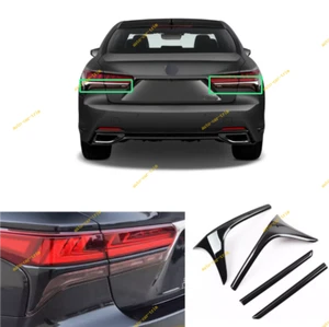 For 2018-2024 Lexus LS Black Steel Car Taillight Trim Tail Light Cover Trim 4X - Bild 1 von 5