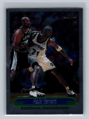 Kevin Garnett 1999-00 Topps Chrome #210 Basketball NBA Card Timberwolves HOF - Image 1 of 2