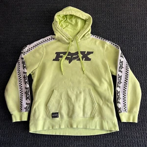 Fox Racing Hoodie Sweatshirt Green Pullover Women’s Size XL - Picture 1 of 9