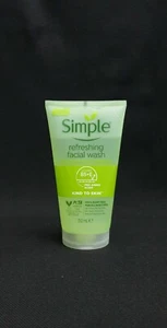 SIMPLE  FACIAL WASH Soap Free 100% Refreshing Smooth and Healthy Kind To  Skin - Picture 1 of 5